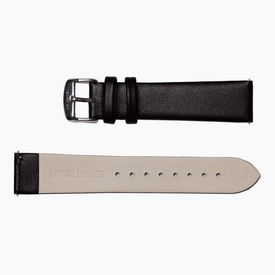 Petite | black leather strap