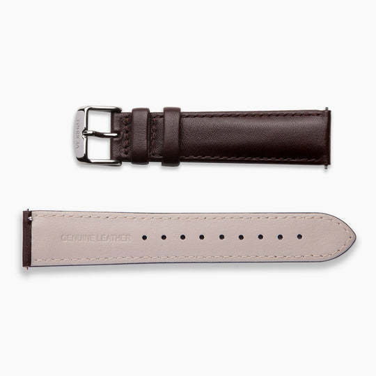 Dark brown leather strap | For Automatic watch